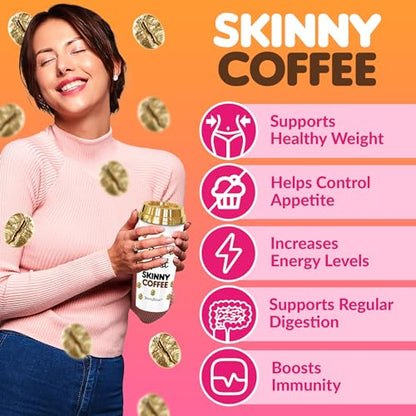 Skinny Boost Skinny Coffee- (Unflavored) Instant Sticks Made with Arabica Coffee, Garcinia SkinnyBoostUS supplements