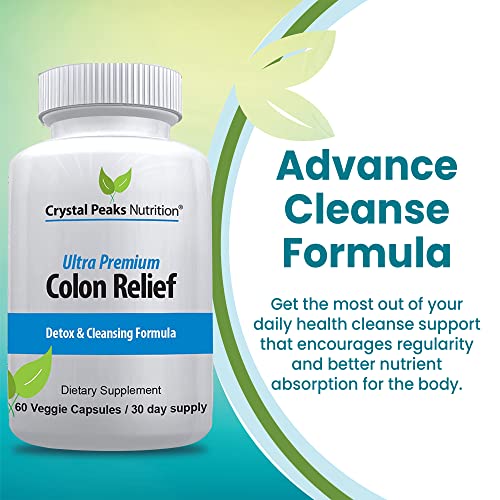 CRYSTAL PEAKS NUTRITION Natural Colon Cleanser Capsules for Constipation Relief CRYSTAL PEAKS NUTRITIONAu supplements