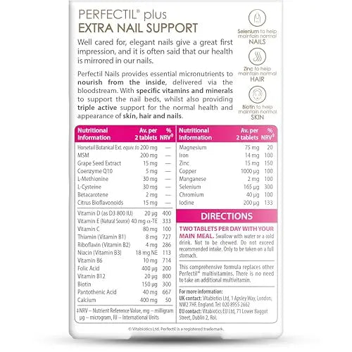 Vitabiotics - Perfectil - Plus Nails Extra Support - 60 Tablets PerfectilAu supplements