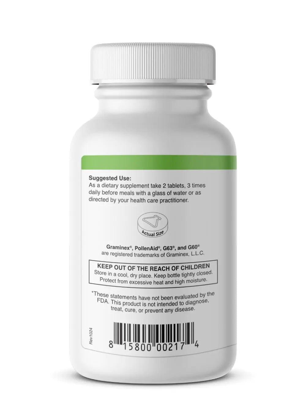 Graminex PollenAid Prostate Supplement: All Natural Prostate Support for Bladder Control & Urinary Tract Health, Rye Pollen Extract Made in USA, 200 Tablets (Pack of 2) GraminexAu supplements