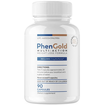 PhenGold Pills, Original Multi-Action Weight Management Formula with Green Tea PhenGoldUS supplements