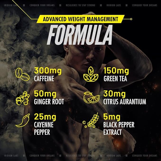 Iridium Labs Kimera Thermogenic Fat Burner - Weight Loss Supplement & Energy Booster Iridium LabsAu supplements