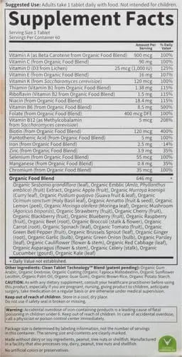 Garden of Life Organics Multivitamin for Women - Women's Once Daily Multi - Whole Food Multi with Iron,Biotin,Vegan Organic Womens Multivitamin Garden of LifeAu supplements
