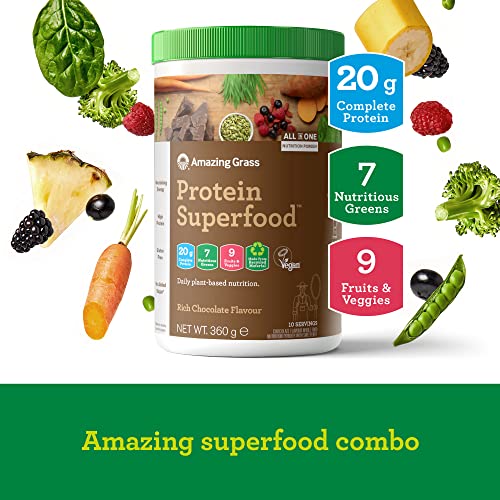 Amazing Grass Protein Superfood, Organic Vegan Protein Powder with Fruit and Vegetables Amazing GrassAu supplements