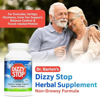 Dizzy Stop Dr. Barton’s All-Natural Vertigo Comfort, Inner Ear Balance Supp Dizzy StopUS supplements