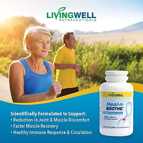 HEAL-N-SOOTHE Natural Joint Support Supplement - Proteolytic Enzymes for Maximum HEAL-N-SOOTHEnz supplements