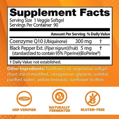 Doctor's Best High Absorption CoQ10 with BioPerine, Heart Health & Energy Production Doctor's BESTUS supplements