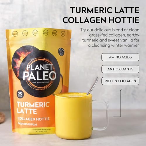 Planet Paleo Pure Collagen - Turmeric Latte (260g, 25 Servings) Planet PaleoUS supplements