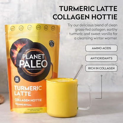 Planet Paleo Pure Collagen - Turmeric Latte (260g, 25 Servings) Planet PaleoUS supplements