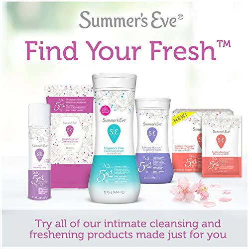 Summer's Eve Sheer Floral Daily Refreshing Feminine Wipes, Removes Odor, pH balanced Summer's EveAu supplements