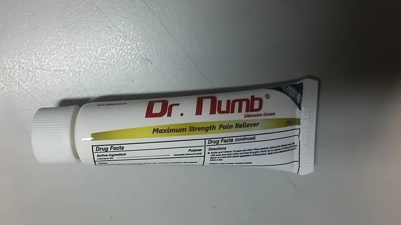 Dr. Numb 5% Lidocaine Numbing Cream, Nonprescription Maximum Strength Topical Anesthetic Cream - Temporary Relief of Pain, Itch, Discomfort for Hemorrhoid and Anorectal Uses - 10g Pack of 1 Dr. NumbAu supplements