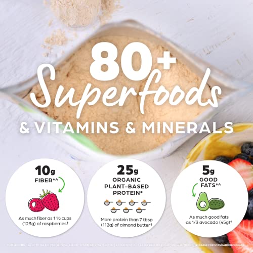 Orgain Organic Perfect Meal Replacement Protein Powder, Vanilla - 25g Plant Based Protein OrgainUS supplements