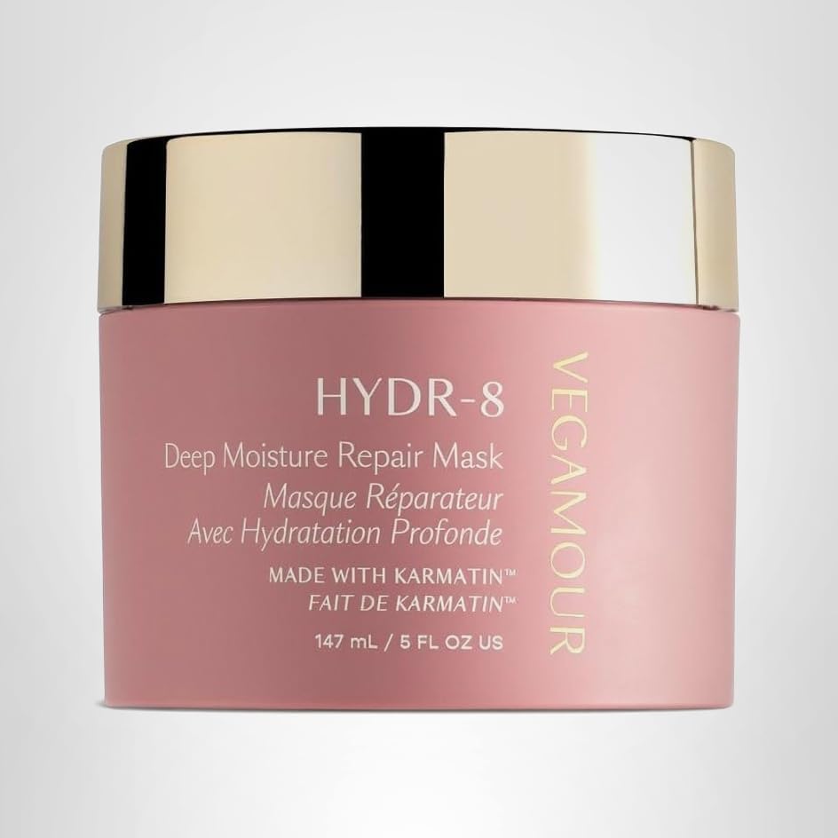 VEGAMOUR HYDR-8 Deep Moisture Repair Mask, Deep Conditioner Hair Mask Formulated Without Sulfates for Dry, Damaged, Frizzy Hair, Floral & Vanilla Scent, 5 fl. oz. VEGAMOURAu supplements