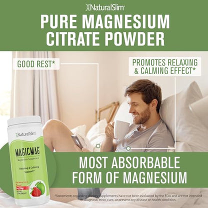 NaturalSlim Magicmag Pure Magnesium Citrate Powder – Stress, Constipation, Muscle NaturalSlimUS supplements