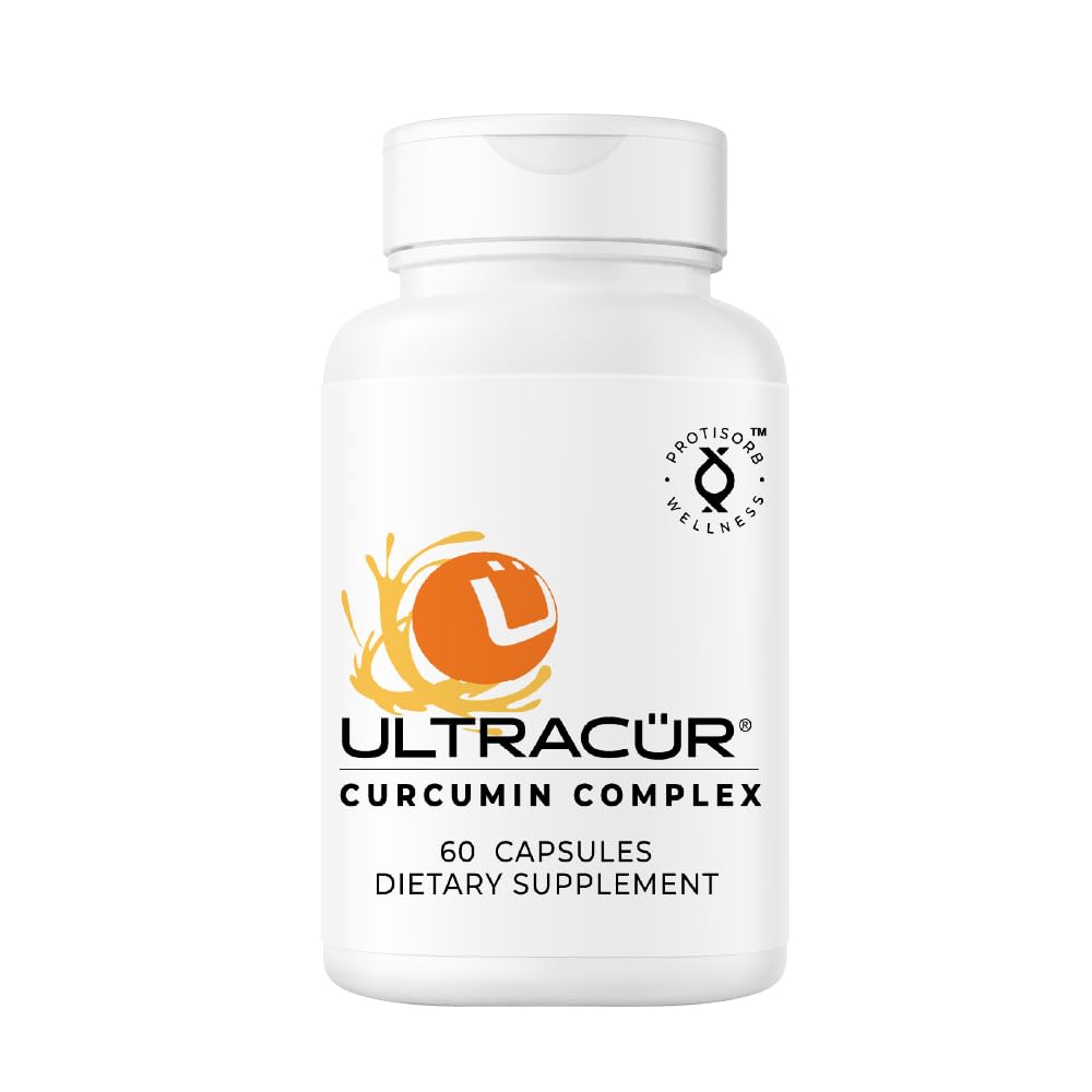Ultracur Curcumin Complex Supplement - Ultra Bioavailable High Absorption Turmeric Curcumin Supplement for Joint, Muscle & Brain Support - Patented Protisorb for Premium Absorption – 60 Capsules UltraCurAu supplements