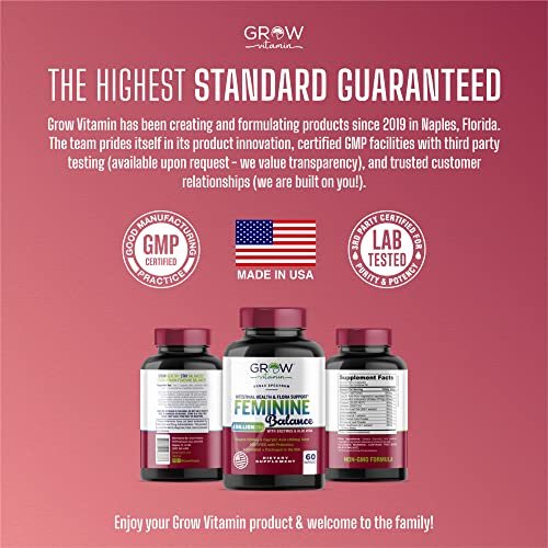 Feminine Balance Complex | Candida Support | Oregano & Caprylic Acid Blend grow vitaminUS supplements
