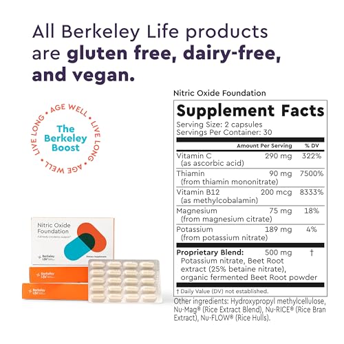 Berkeley Life Professional - Nitric Oxide Booster & Support Supplement with Organic Beetroot Berkeley LifeAu supplements
