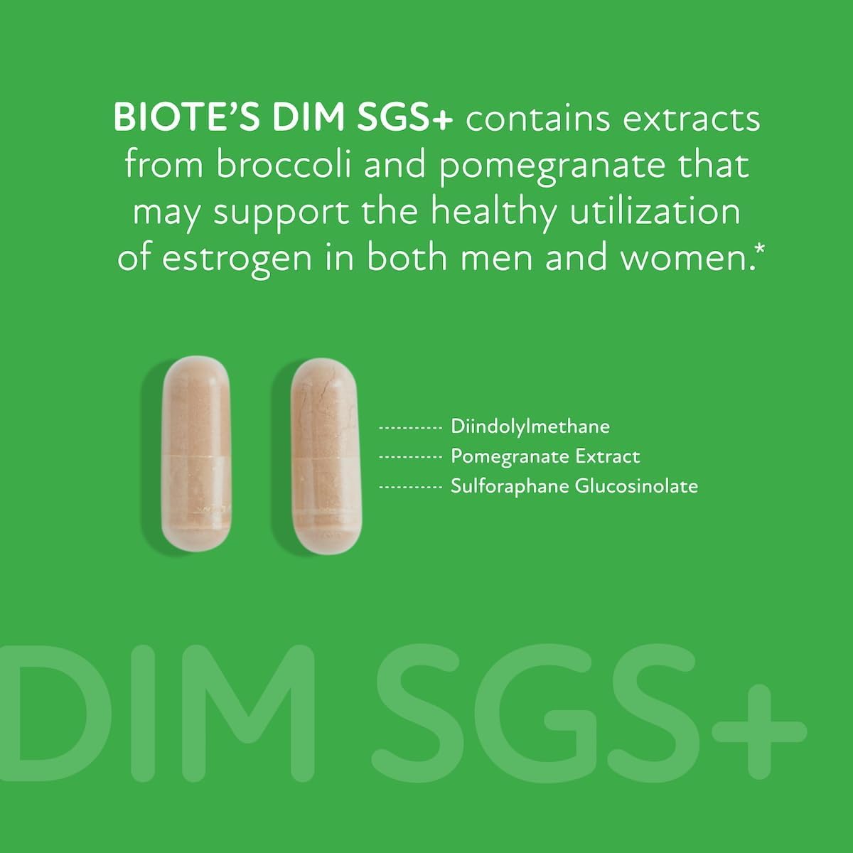 Biote Nutraceuticals - DIM SGS + - Hormone + Detox (60 Capsules) BioteAu supplements