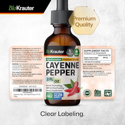 MAUWE HERBS Cayenne Pepper Supplement - Organic Cayenne Pepper Tincture MAUWE HERBSAu supplements