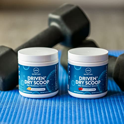 MRM Nutrition Driven Dry Scoop Pre-Workout Powder| Sour Berry Flavored| Pure Ingredients MRMAu supplements