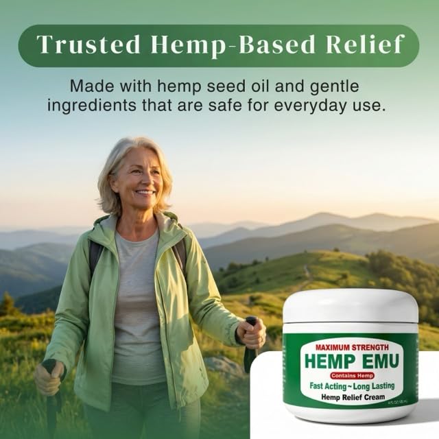 Hemp Emu Hemp Cream – 4oz Cream Hemp EmuAu supplements