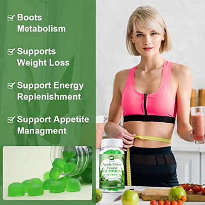 B BEWORTHS Apple Cider Vinegar & Sea Moss Gummies, Organic ACV Gummies B BEWORTHSUS supplements