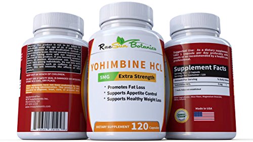 RaeSun Botanics Yohimbine HCL Bark Extract Extra Strength Supplement 5mg x 120ct RaeSun BotanicsAu supplements