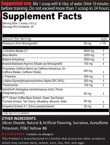 FRONTLINE FORMULATIONS Crucible Pre-Workout Powder, Explosive Workouts, Laser Focus FRONTLINE FORMULATIONSAu supplements