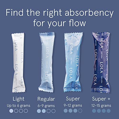 LOLA Organic Cotton Tampons, 60 Count - Tampons Regular, Period Feminine Hygiene Products LOLAAu supplements