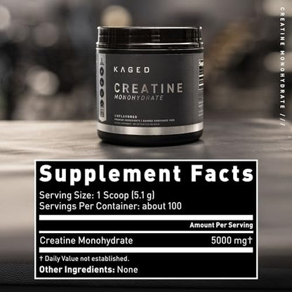 Kaged Pre Sport & Creatine Monohydrate Bundle | Glacier Grape Pre + Unflavored Creatine KagedUS supplements