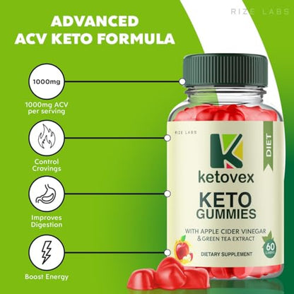 Ketovex Keto BHB Gummies for Weight Loss, Ketovex BHB ACV Gummies Reviews rize labsUS supplements