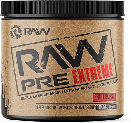 RAW Preworkout Extreme | High Stimulant Preworkout Powder Drink, Extreme Energy RAWUS supplements