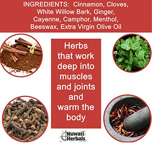 Healing Balm Massage for Sore Muscles and Joints – Nuwati Herbals Indian Blanket Balm – Sweet Smelling Warmth with Cinnamon, Cloves, Camphor, Menthol, 4 Ounces Nuwati HerbalsAu supplements