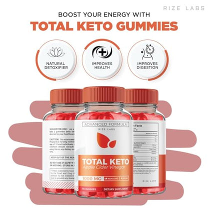 (3 Pack) Total Keto Gummies, Total Keto for Advanced Weight Loss, Total Keto Supplement rize labsUS supplements