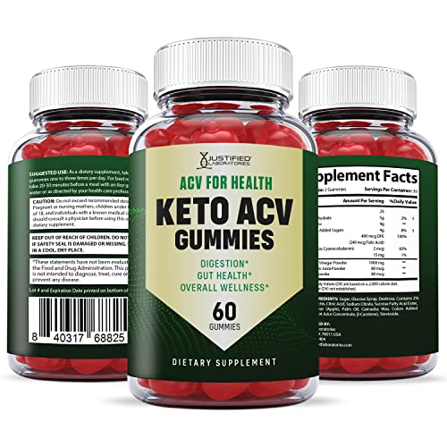 Justified Laboratories ACV for Health Keto ACV Gummies 1000MG with Pomegranate Juice Justified LaboratoriesUS supplements