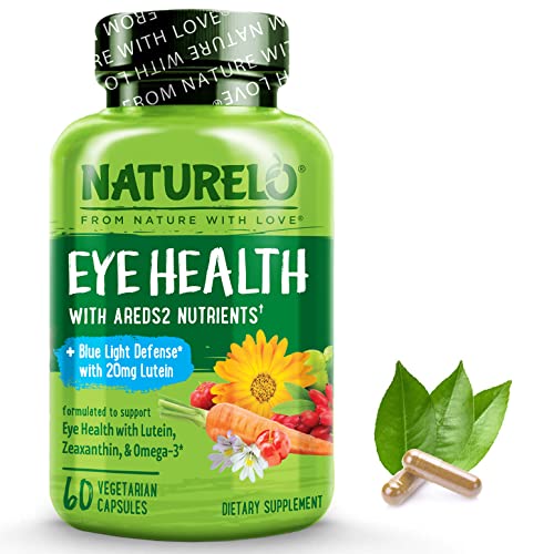 NATURELO Eye Vitamins - AREDS 2 Formula Nutrients with Lutein, Zeaxan NATURELOUS supplements