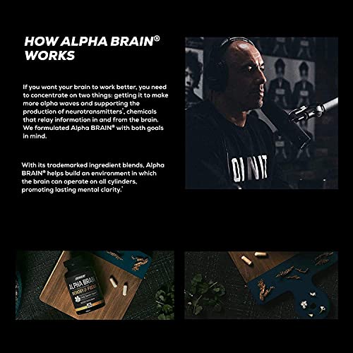 ONNIT Alpha Brain (120ct) - Over 1 Million Bottles Sold - Premium Nootropic Brain Sup ONNITUS supplements