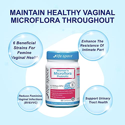 Life-Space Probiotic for Women, Support Healthy Vaginal Microflora & Comfort, BV & VVC Infection Life-SpaceAu supplements