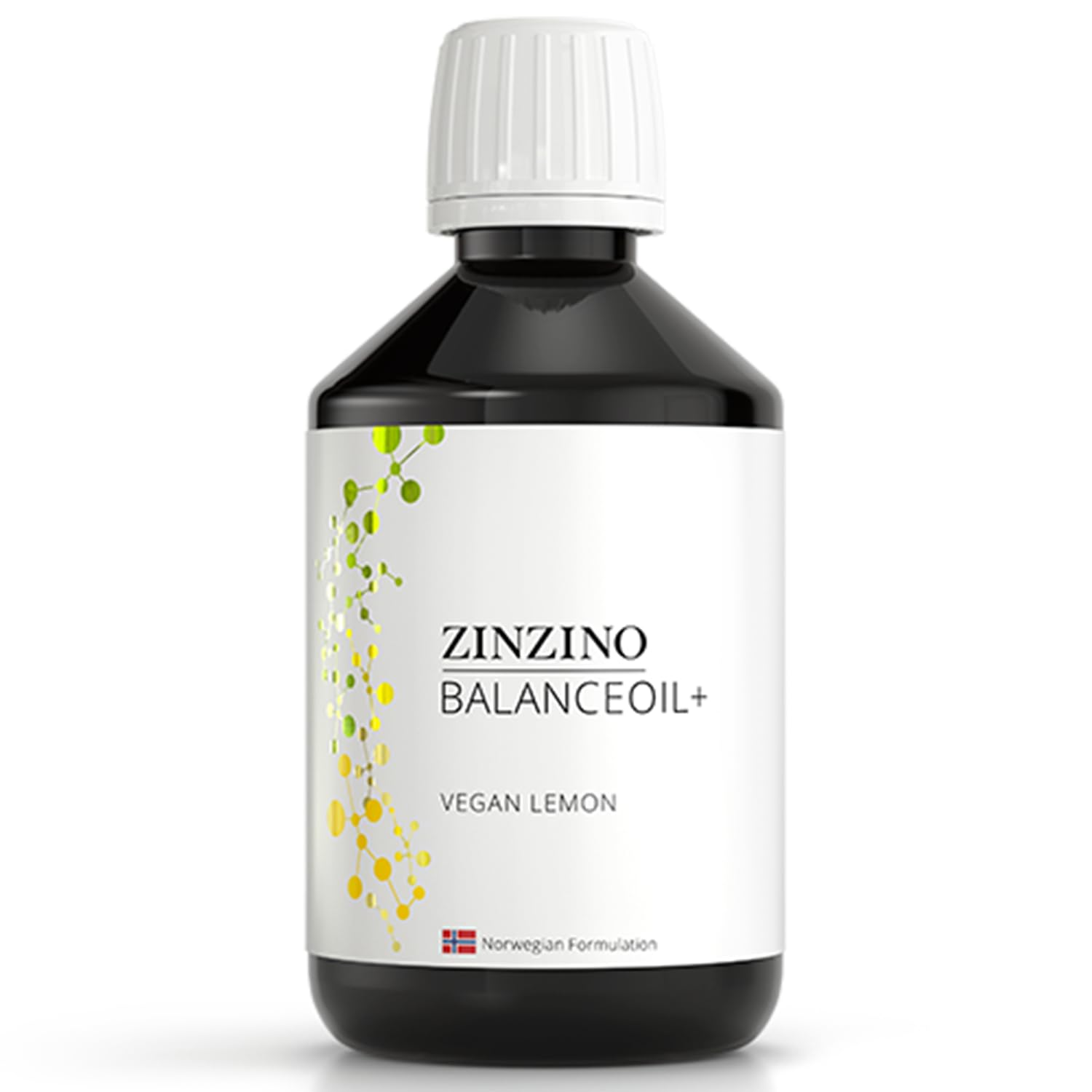 Zinzino - BalanceOil+ Vegan Lemon, Synergistic Blend with Marine Micro-Algae, Olive Oil, Ahiflower Seed Oil, Vegan Vitamin D3-300 ml ZINZINOAu supplements