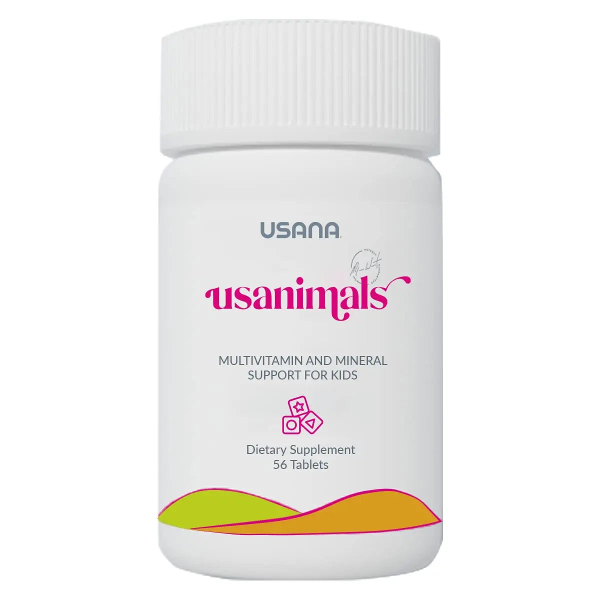 USANA Usanimals Multivitamin for Kids - Daily Chewable Tablets with Vitamins A, C, D, E, B6, B12, Zinc, Iron - Supports Immune, Bone & Brain Health USANAAu supplements