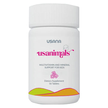 USANA Usanimals Multivitamin for Kids - Daily Chewable Tablets with Vitamins A, C, D, E, B6, B12, Zinc, Iron - Supports Immune, Bone & Brain Health USANAAu supplements