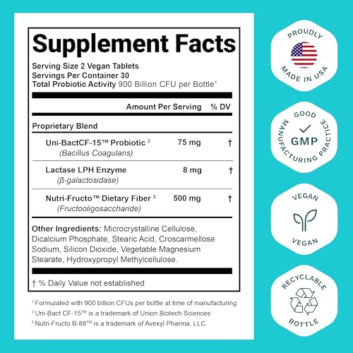 Probiotics for Women and Men - with Natural Lactase Enzyme and Prebiotic Nutrition EssentialsUS supplements