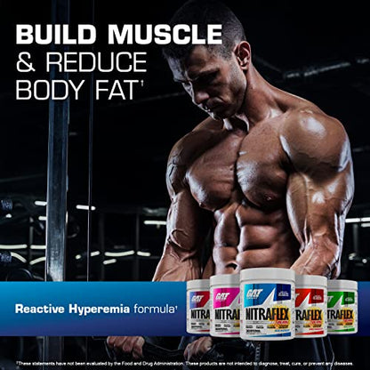 GAT SPORT NITRAFLEX Burn, Pre Workout Thermogenic Powder, Apple Melon, 30 Servings GAT SPORTUS supplements