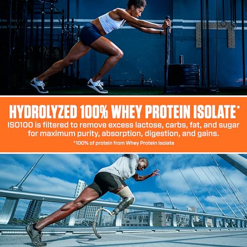 Dymatize ISO100 Hydrolyzed Protein Powder, 100% Whey Isolate, Dunkin' Glazed Donut DymatizeUS supplements
