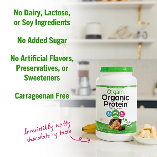Orgain Organic Vegan Protein Powder, Chocolate Peanut Butter - 21g of Plant Based Protein OrgainUS supplements