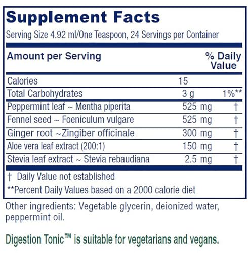 Vitanica Digestion Tonic, Gas and Bloating Relief Supplement, Organic, Improve Digestive VitanicaUS supplements