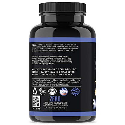 Garcinia Cambogia PM Weight Loss Sleep, All Natural Supplement w/Valerian Root & Melatonin Angry SupplementsUS supplements