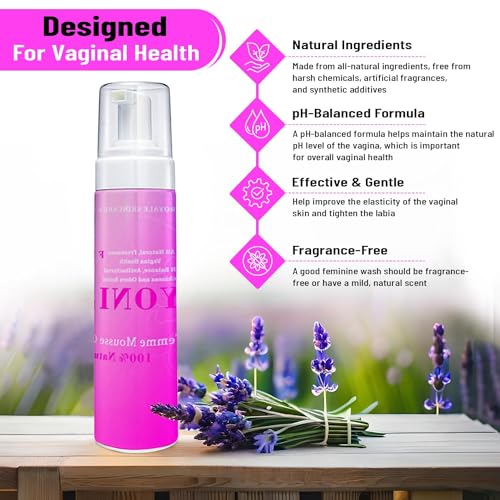 Vroyale Beauty 100% Natural Feminine Wash - 250 ml pH-Balanced Yoni Femme Mousse Vroyale BeautyAu supplements