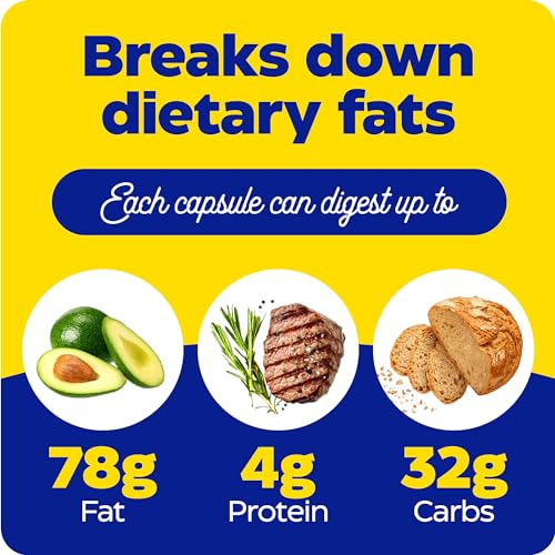 Enzymedica Lypo Gold, Digestive Enzymes for Fat Digestion, Offers Fast Acting Gas EnzymedicaUS supplements