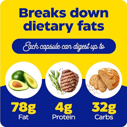 Enzymedica Lypo Gold, Digestive Enzymes for Fat Digestion, Offers Fast Acting Gas EnzymedicaUS supplements